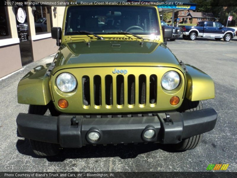 Rescue Green Metallic / Dark Slate Gray/Medium Slate Gray 2007 Jeep Wrangler Unlimited Sahara 4x4
