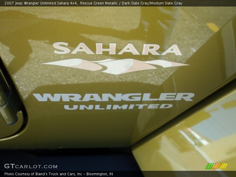 Rescue Green Metallic / Dark Slate Gray/Medium Slate Gray 2007 Jeep Wrangler Unlimited Sahara 4x4