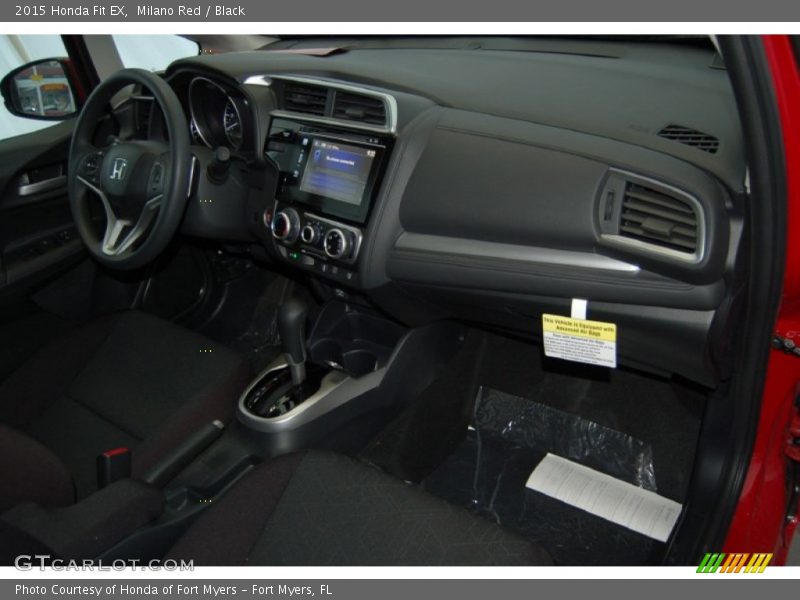 Milano Red / Black 2015 Honda Fit EX