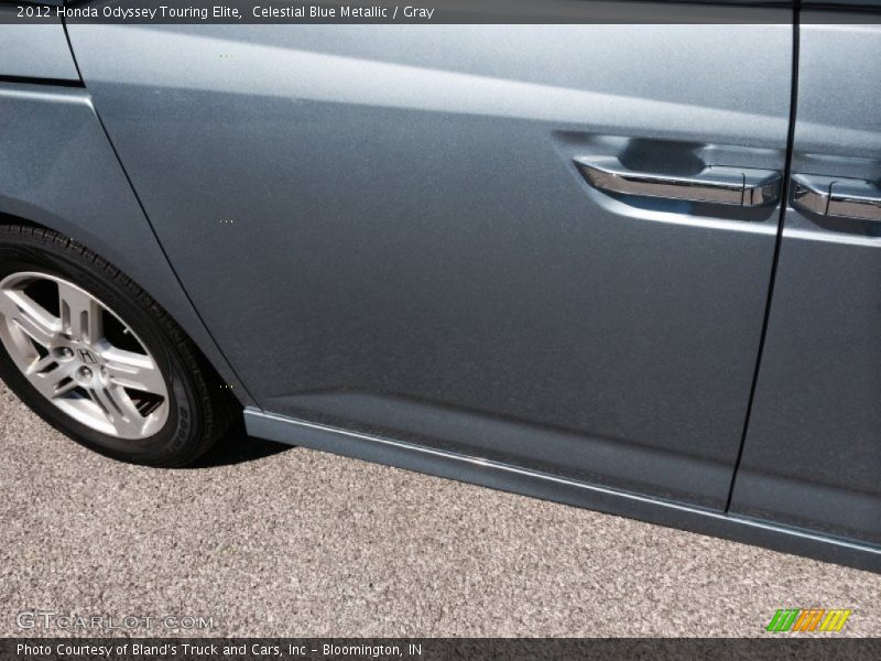 Celestial Blue Metallic / Gray 2012 Honda Odyssey Touring Elite