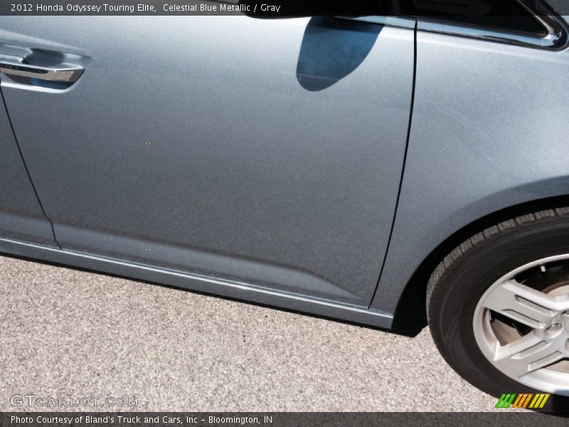 Celestial Blue Metallic / Gray 2012 Honda Odyssey Touring Elite