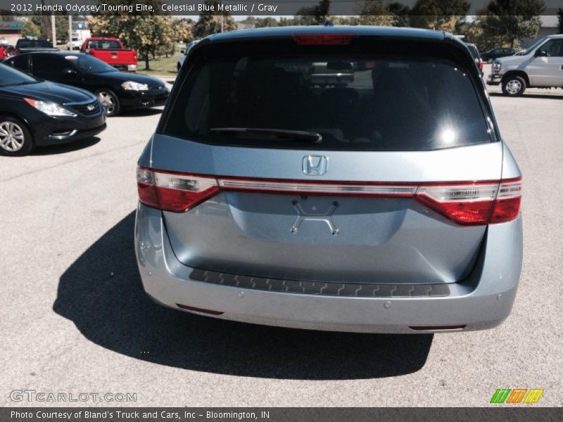 Celestial Blue Metallic / Gray 2012 Honda Odyssey Touring Elite