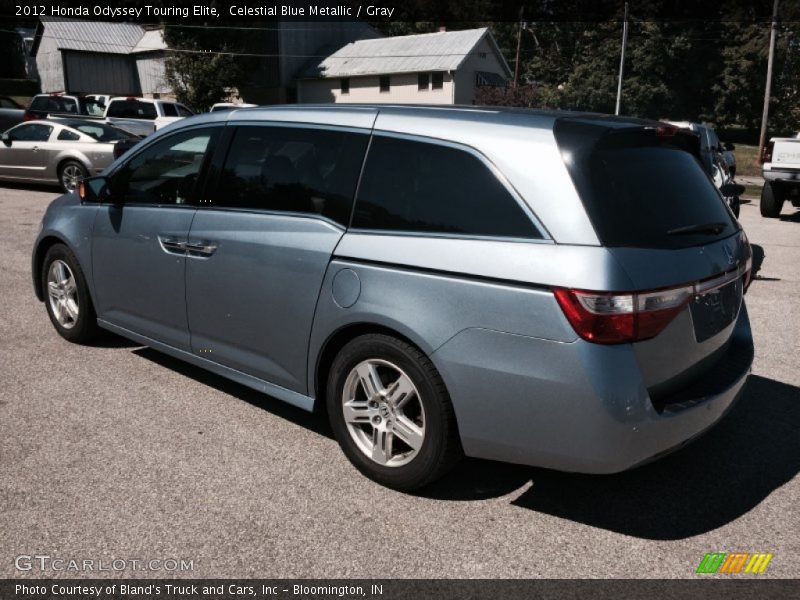 Celestial Blue Metallic / Gray 2012 Honda Odyssey Touring Elite