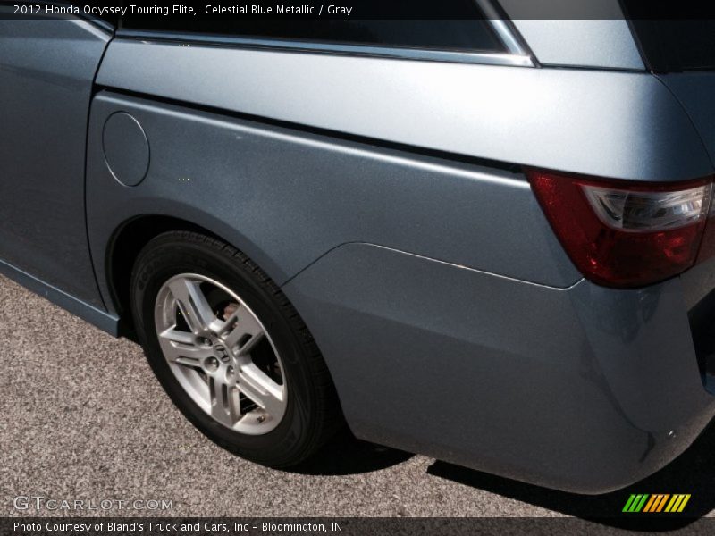Celestial Blue Metallic / Gray 2012 Honda Odyssey Touring Elite
