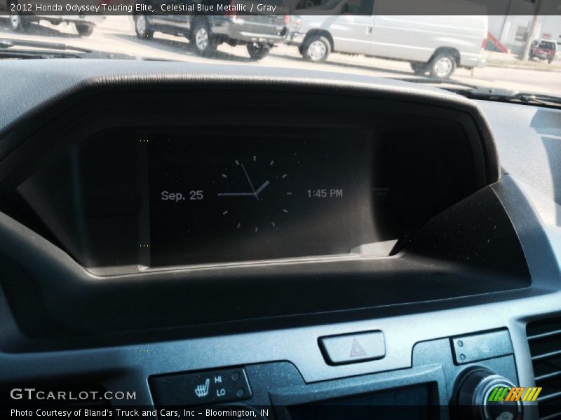 Celestial Blue Metallic / Gray 2012 Honda Odyssey Touring Elite