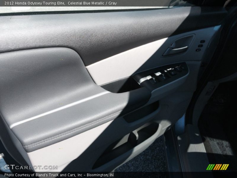 Celestial Blue Metallic / Gray 2012 Honda Odyssey Touring Elite