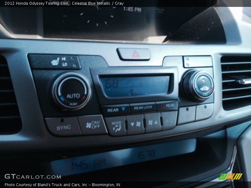 Celestial Blue Metallic / Gray 2012 Honda Odyssey Touring Elite