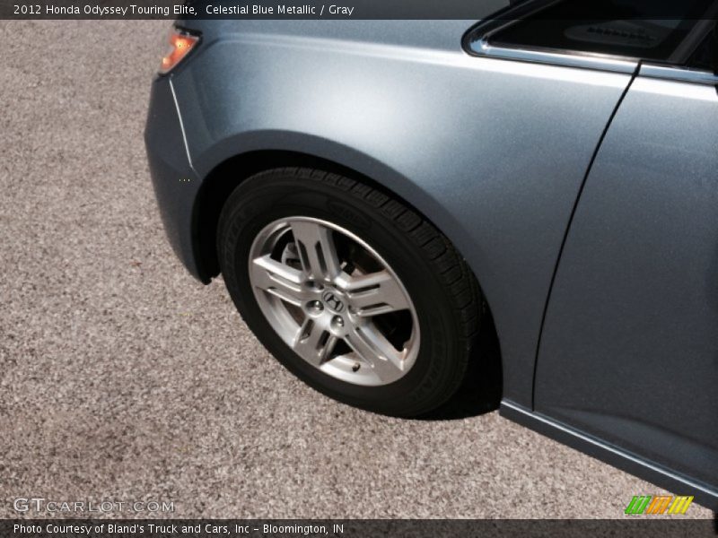 Celestial Blue Metallic / Gray 2012 Honda Odyssey Touring Elite