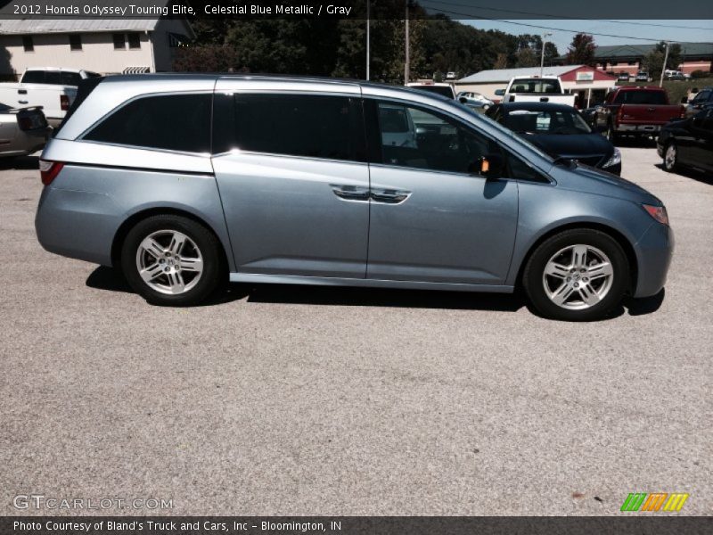 Celestial Blue Metallic / Gray 2012 Honda Odyssey Touring Elite