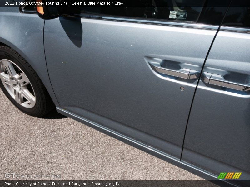 Celestial Blue Metallic / Gray 2012 Honda Odyssey Touring Elite