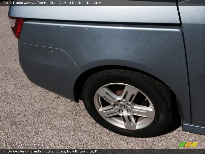 Celestial Blue Metallic / Gray 2012 Honda Odyssey Touring Elite