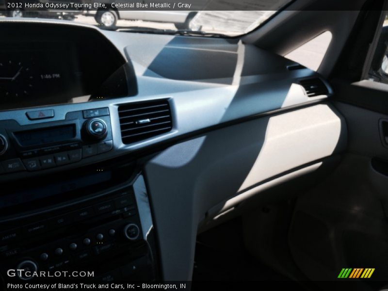 Celestial Blue Metallic / Gray 2012 Honda Odyssey Touring Elite