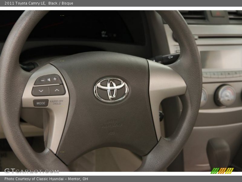 Black / Bisque 2011 Toyota Camry LE