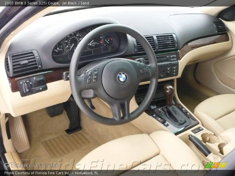 Jet Black / Sand 2005 BMW 3 Series 325i Coupe