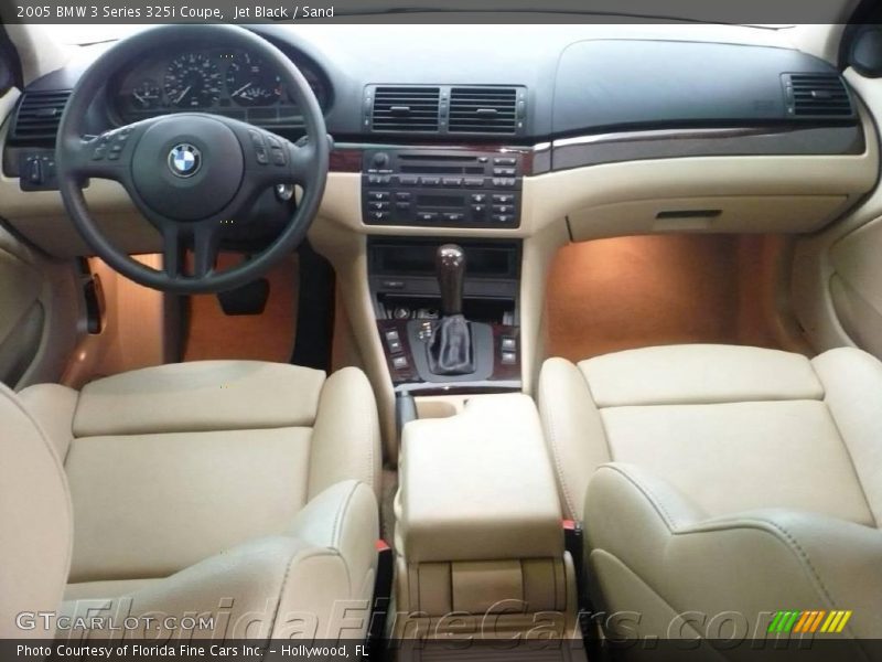 Jet Black / Sand 2005 BMW 3 Series 325i Coupe
