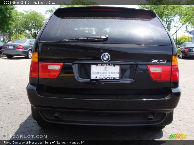 Jet Black / Gray 2003 BMW X5 3.0i
