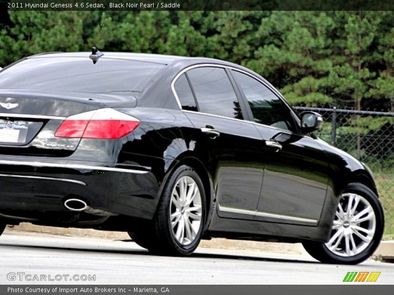 Black Noir Pearl / Saddle 2011 Hyundai Genesis 4.6 Sedan