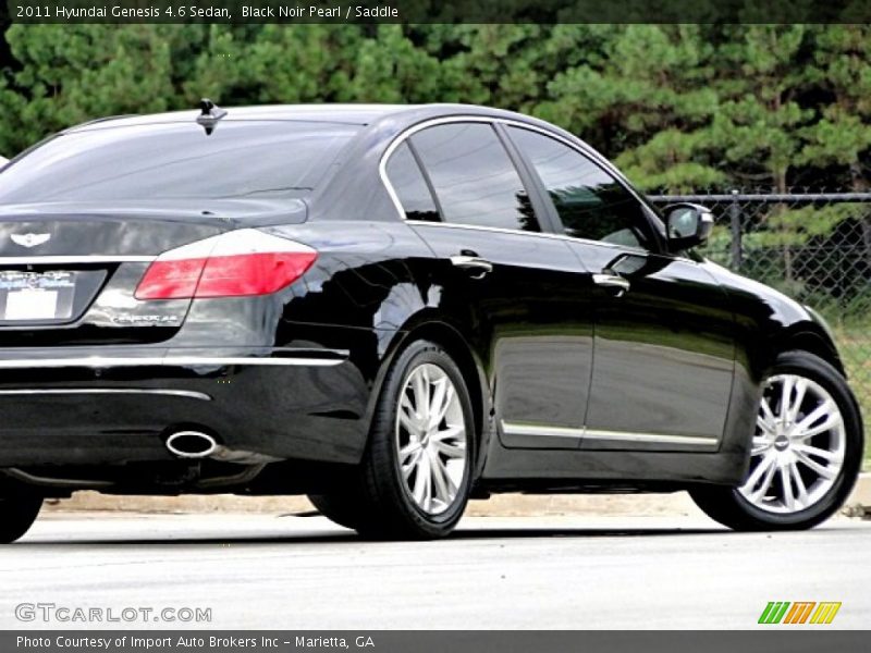 Black Noir Pearl / Saddle 2011 Hyundai Genesis 4.6 Sedan