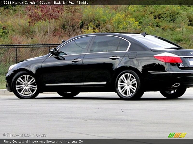 Black Noir Pearl / Saddle 2011 Hyundai Genesis 4.6 Sedan
