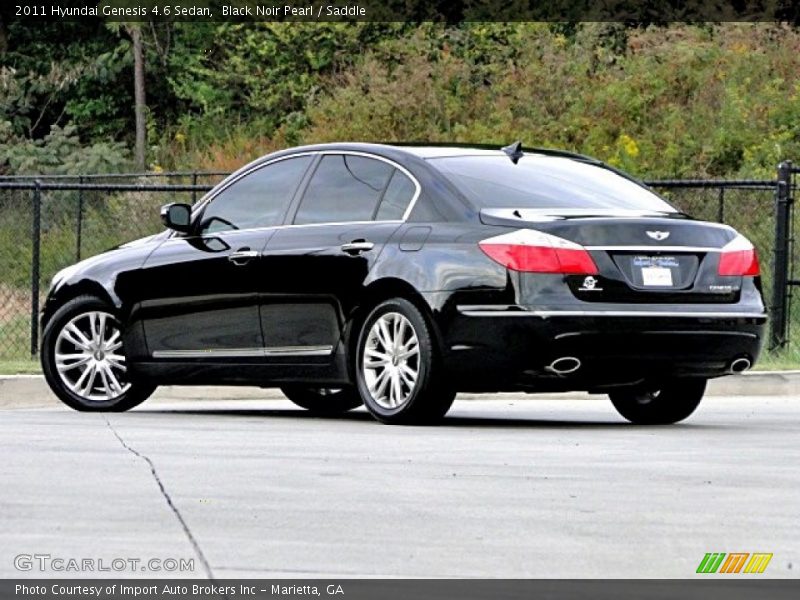 Black Noir Pearl / Saddle 2011 Hyundai Genesis 4.6 Sedan