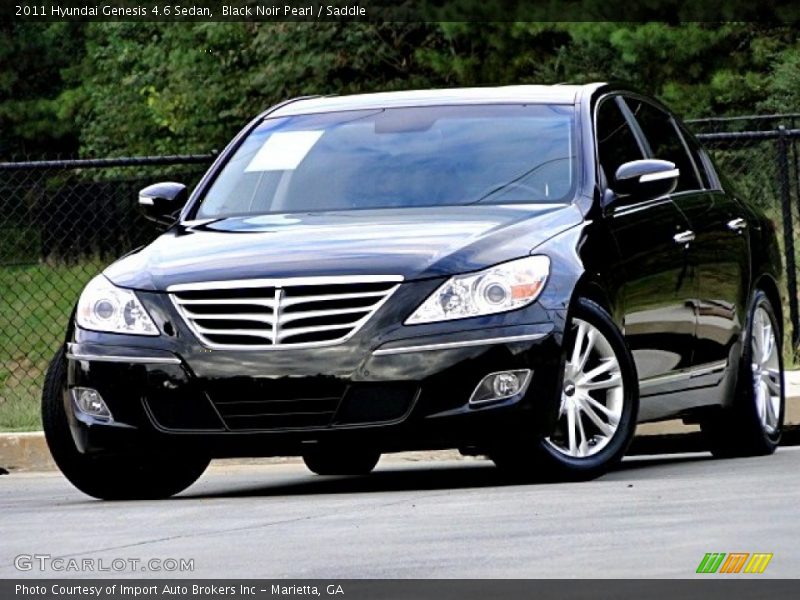 Black Noir Pearl / Saddle 2011 Hyundai Genesis 4.6 Sedan