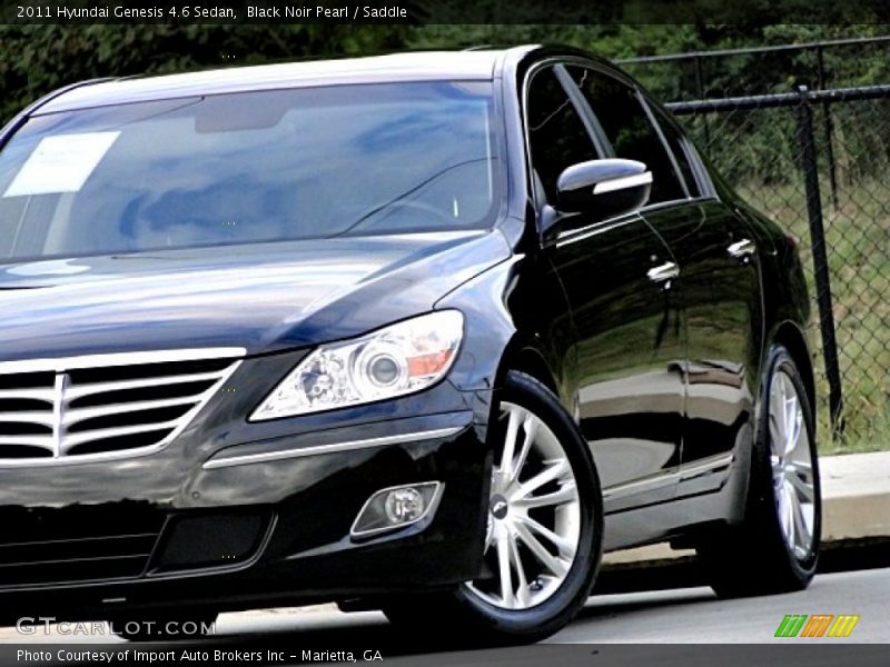 Black Noir Pearl / Saddle 2011 Hyundai Genesis 4.6 Sedan
