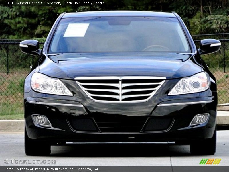 Black Noir Pearl / Saddle 2011 Hyundai Genesis 4.6 Sedan