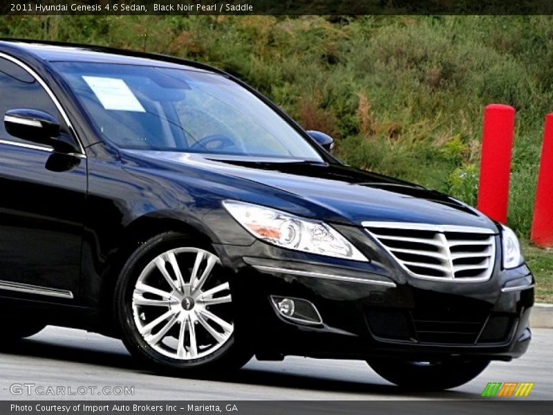 Black Noir Pearl / Saddle 2011 Hyundai Genesis 4.6 Sedan