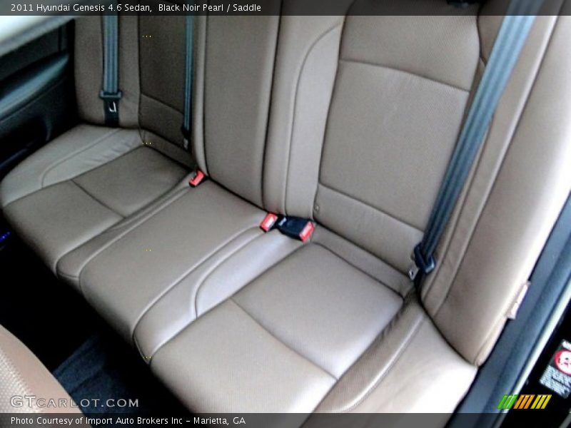 Black Noir Pearl / Saddle 2011 Hyundai Genesis 4.6 Sedan