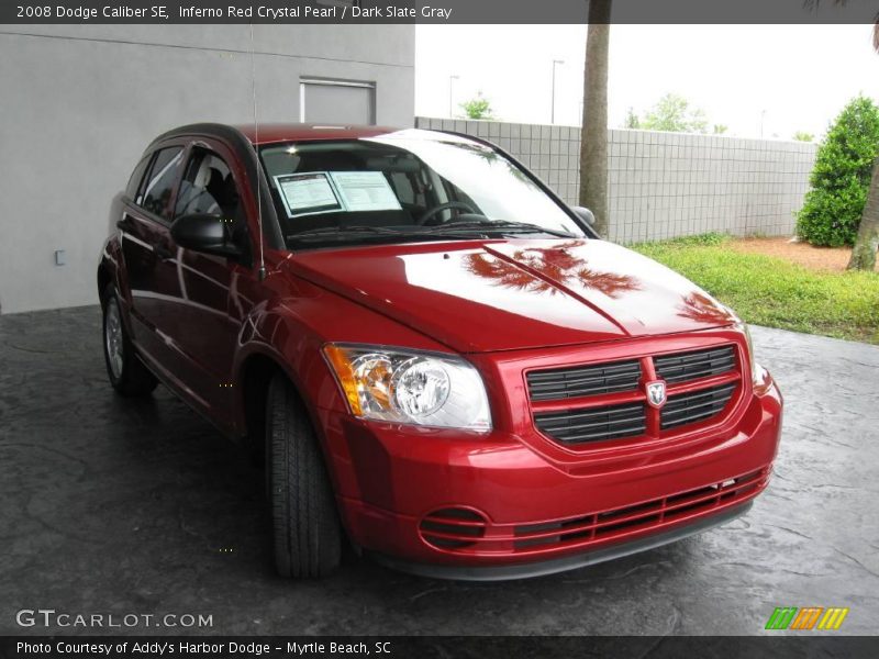 Inferno Red Crystal Pearl / Dark Slate Gray 2008 Dodge Caliber SE