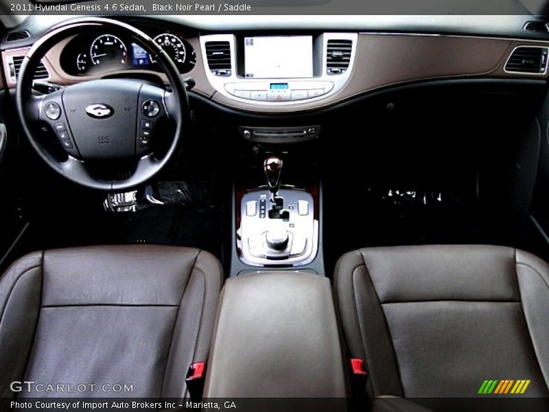 Black Noir Pearl / Saddle 2011 Hyundai Genesis 4.6 Sedan