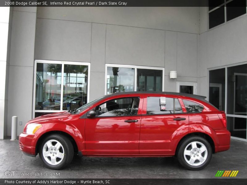 Inferno Red Crystal Pearl / Dark Slate Gray 2008 Dodge Caliber SE