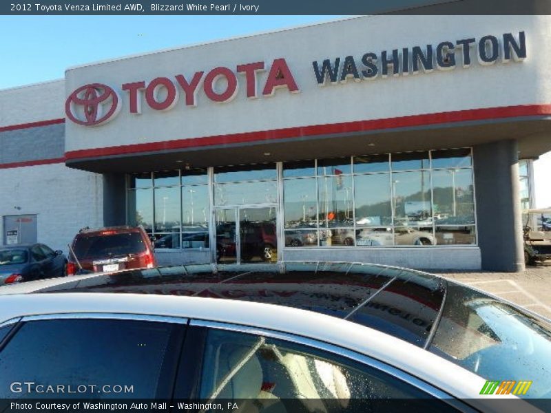 Blizzard White Pearl / Ivory 2012 Toyota Venza Limited AWD