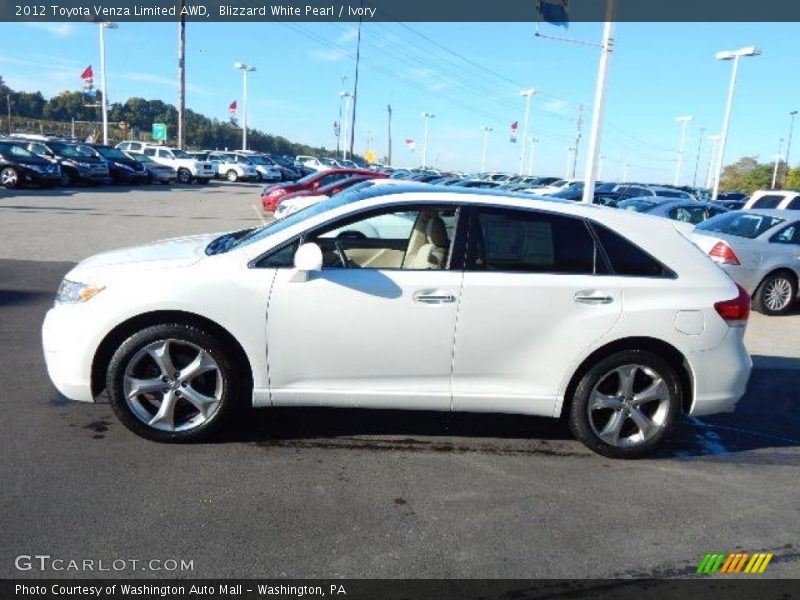 Blizzard White Pearl / Ivory 2012 Toyota Venza Limited AWD