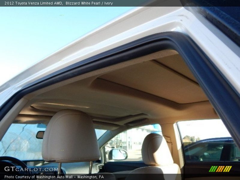 Blizzard White Pearl / Ivory 2012 Toyota Venza Limited AWD
