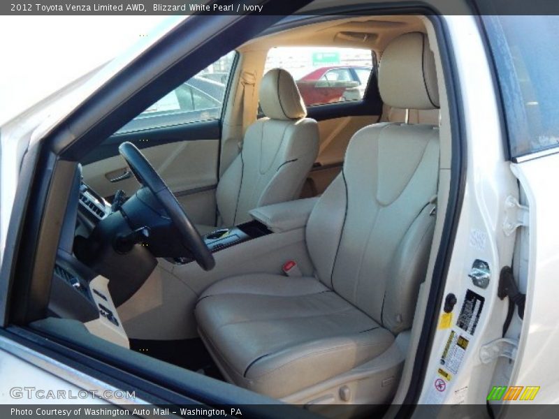 Blizzard White Pearl / Ivory 2012 Toyota Venza Limited AWD