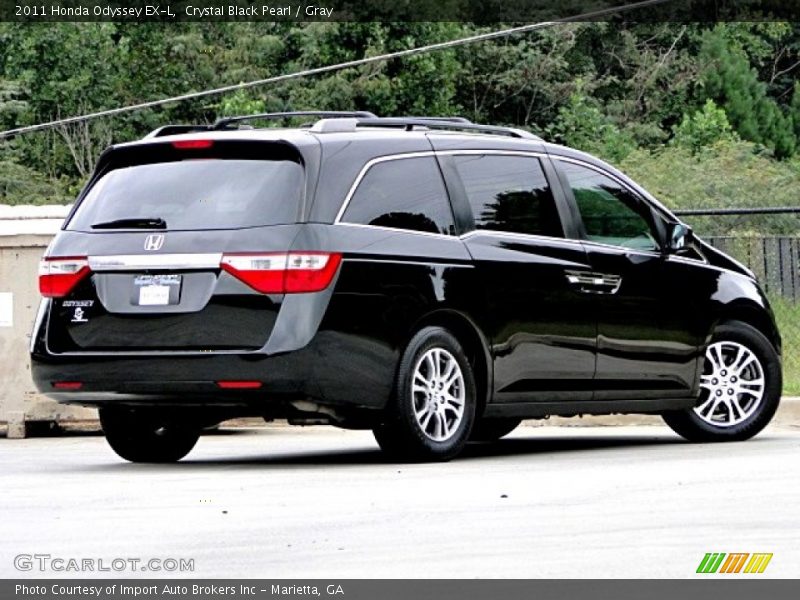 Crystal Black Pearl / Gray 2011 Honda Odyssey EX-L