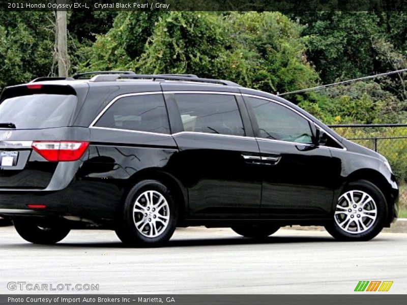 Crystal Black Pearl / Gray 2011 Honda Odyssey EX-L