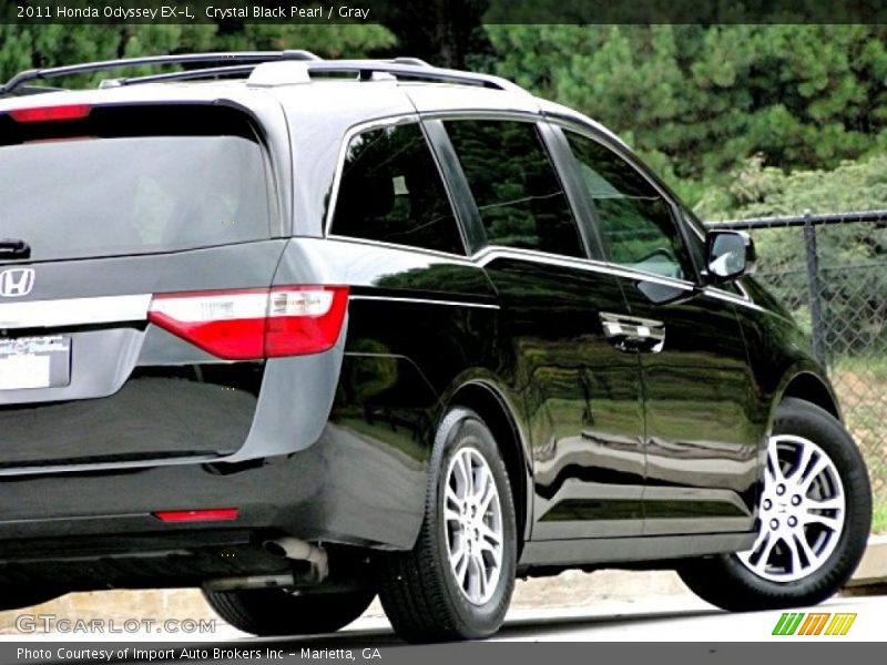 Crystal Black Pearl / Gray 2011 Honda Odyssey EX-L