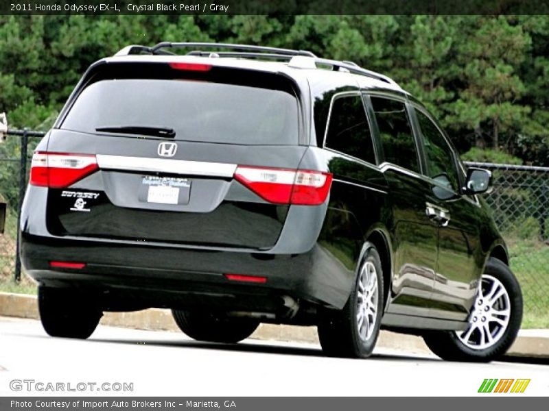 Crystal Black Pearl / Gray 2011 Honda Odyssey EX-L