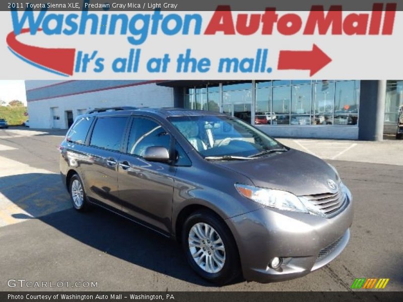 Predawn Gray Mica / Light Gray 2011 Toyota Sienna XLE
