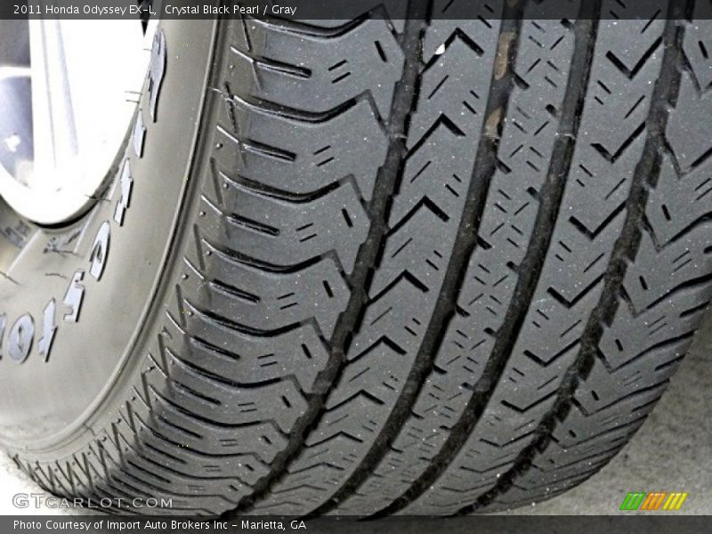 Crystal Black Pearl / Gray 2011 Honda Odyssey EX-L