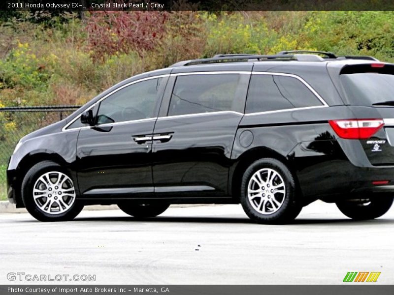 Crystal Black Pearl / Gray 2011 Honda Odyssey EX-L