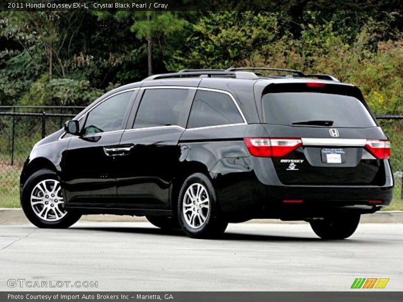 Crystal Black Pearl / Gray 2011 Honda Odyssey EX-L