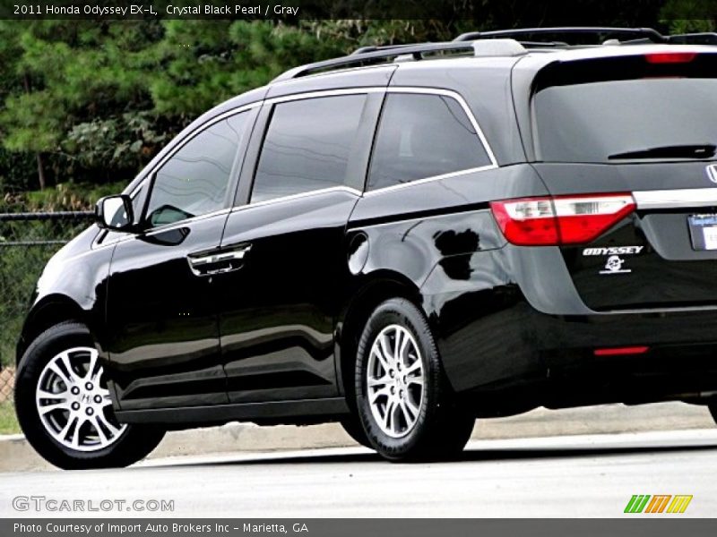 Crystal Black Pearl / Gray 2011 Honda Odyssey EX-L