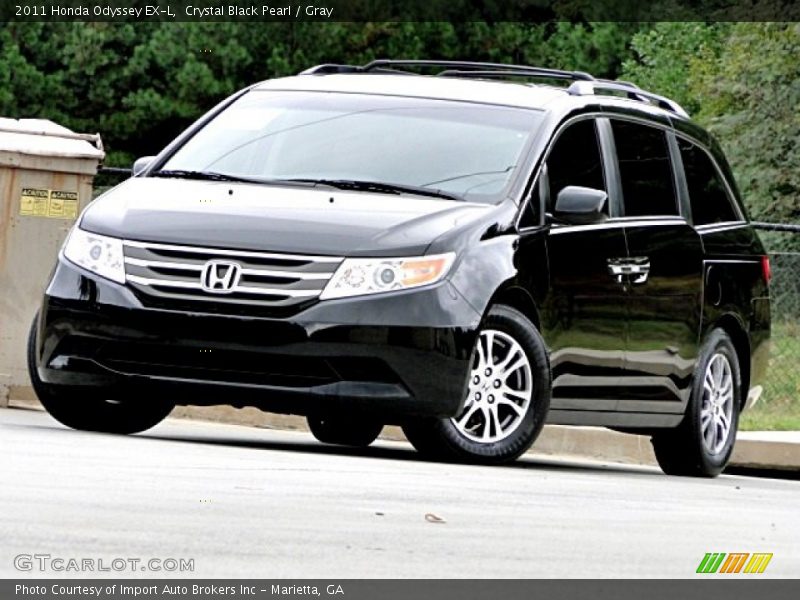 Crystal Black Pearl / Gray 2011 Honda Odyssey EX-L