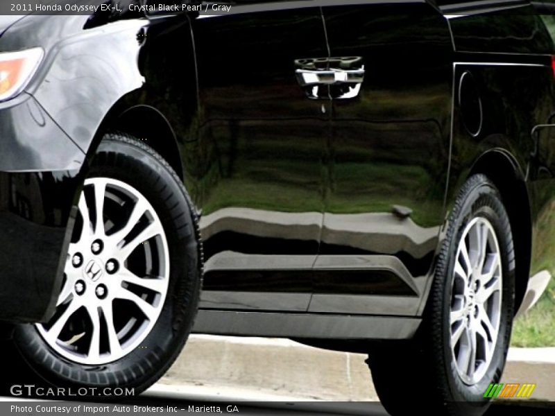 Crystal Black Pearl / Gray 2011 Honda Odyssey EX-L