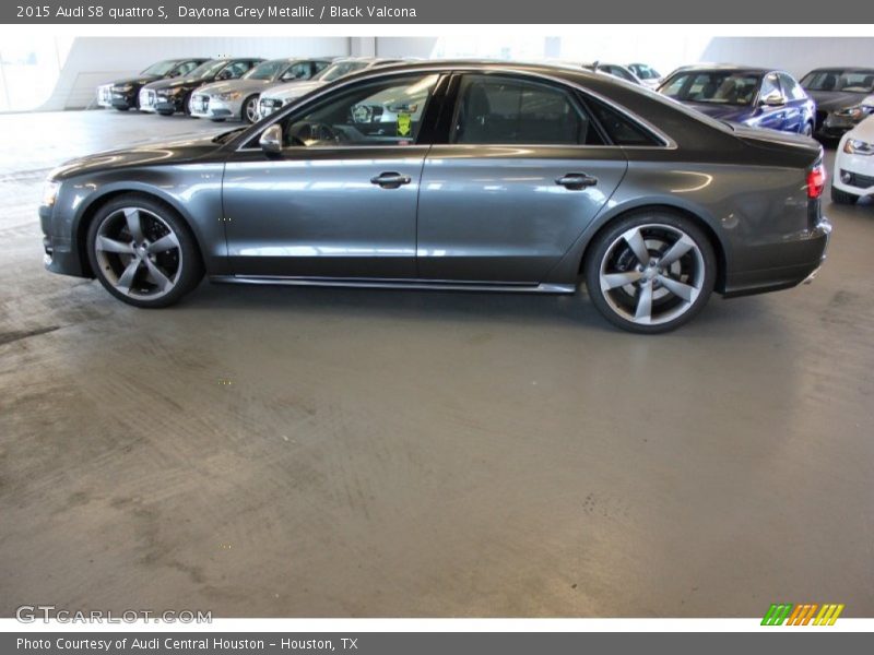 Daytona Grey Metallic / Black Valcona 2015 Audi S8 quattro S