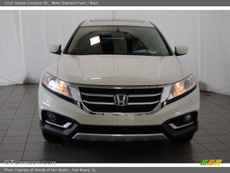 White Diamond Pearl / Black 2015 Honda Crosstour EX