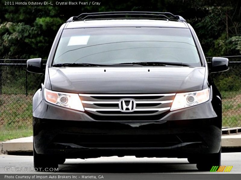 Crystal Black Pearl / Gray 2011 Honda Odyssey EX-L